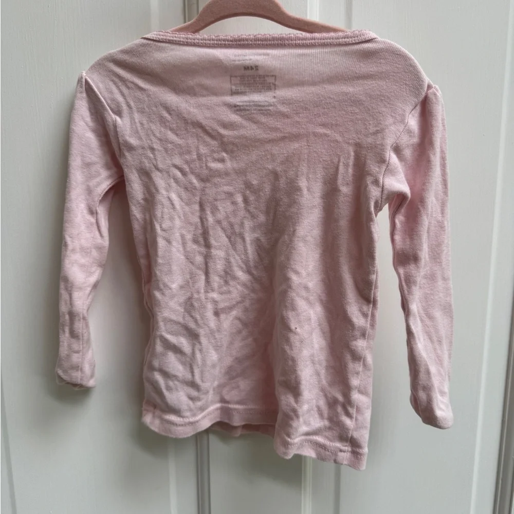 Simple Joys by Carter's 24M Girls Pink Owl 99% Not Sleepy Long Sleeve Pajama Top